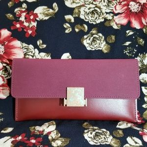 Faux leather clutch/wallet